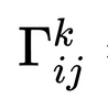 Christoffel symbols