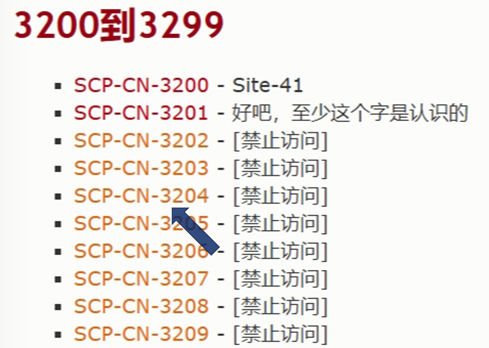 SCP主列表