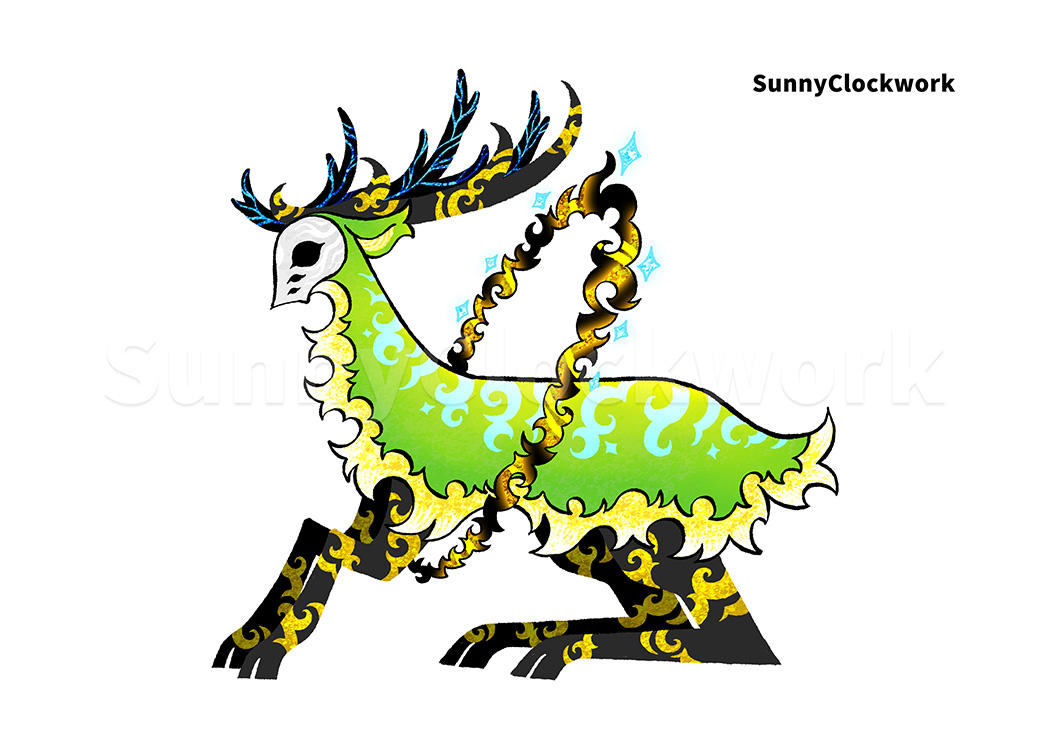 概念艺术 - 牡鹿（SCP-2845）